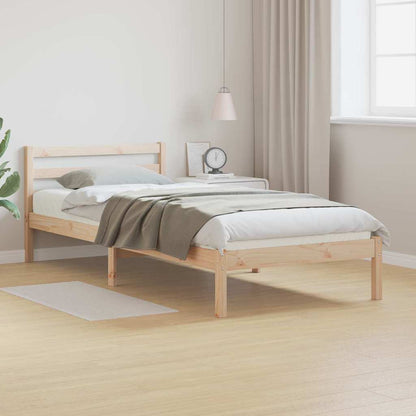 Struttura del letto con testiera Marrone 215,5 x 85,5 x 69,5 cm