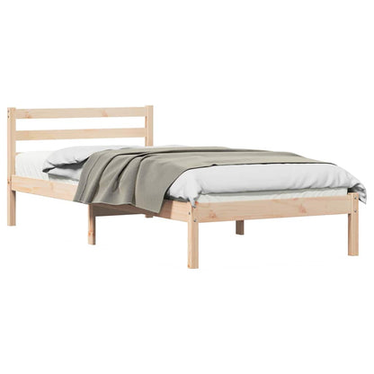 Struttura del letto con testiera Marrone 215,5 x 85,5 x 69,5 cm