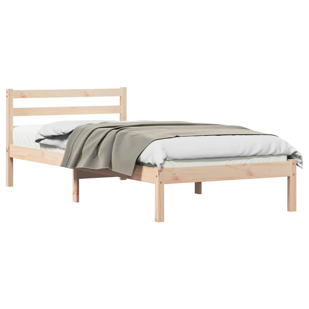 Struttura del letto Marrone 215,5 x 105,5 x 69,5 cm