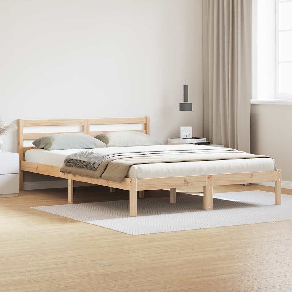 Struttura del letto Marrone 215,5 x 145,5 x 69,5 cm