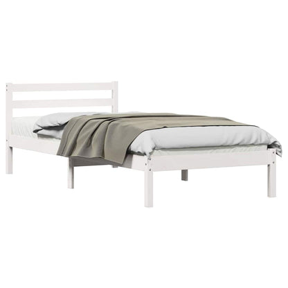 Struttura del letto con testiera Bianco 225,5 x 95,5 x 69,5 cm
