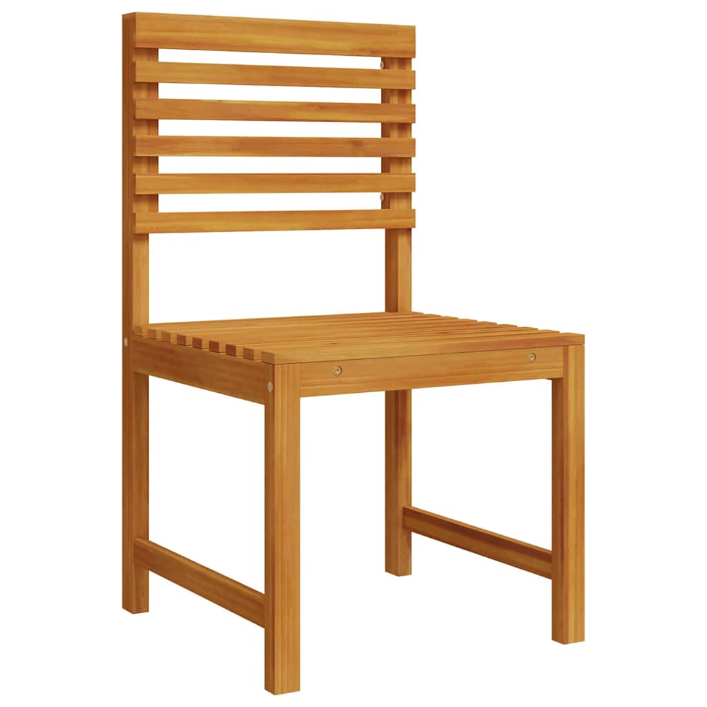 Set Panchina da Giardino 4 pcs Marrone legno massello di acacia