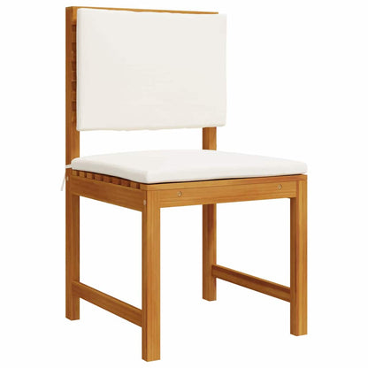 Set Panchina da Giardino 4 pcs Marrone Legno di Acacia Massello