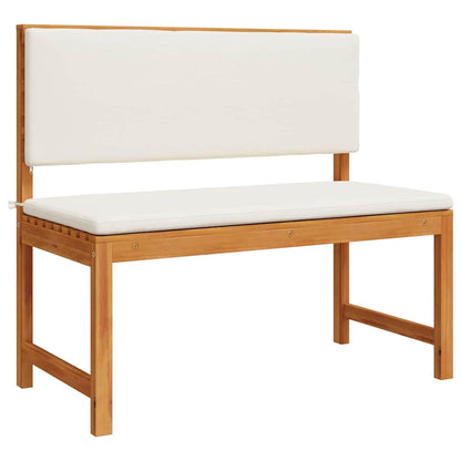 Set Panchina da Giardino 3 pcs Marrone Legno di Acacia Massello