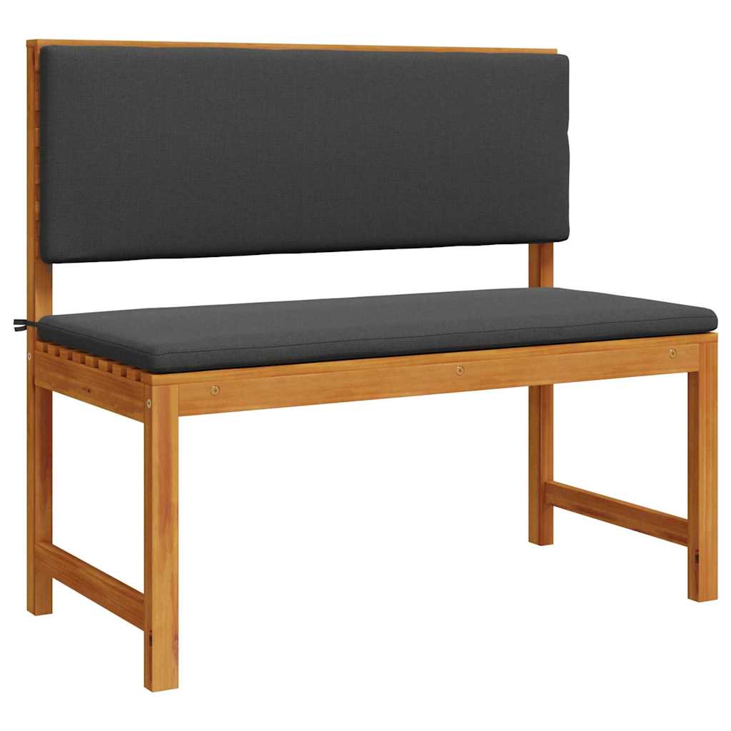 Set Panchina da Giardino 3 pcs Marrone Legno di Acacia Massello