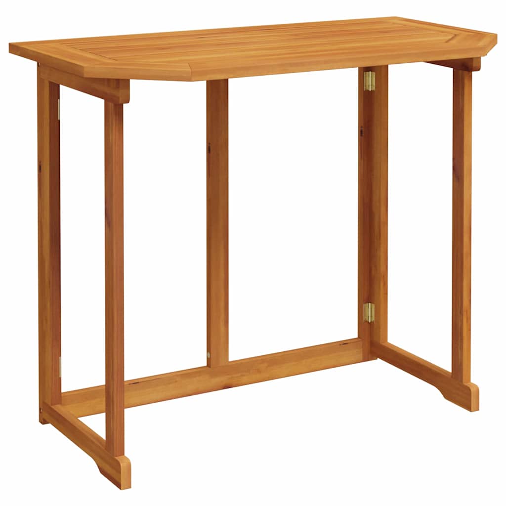 Set Bistro da Giardino 3 pcs Marrone Legno di Acacia Massello