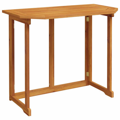 Set Bistro da Giardino 3 pcs Marrone Legno di Acacia Massello
