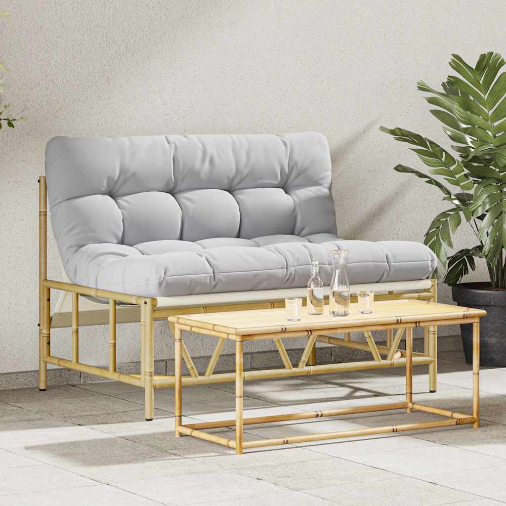 Panchina da giardino Grigio chiaro 110 x 75 x 71 cm Acciaio