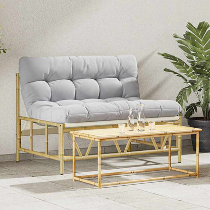 Panchina da giardino Grigio chiaro 110 x 75 x 71 cm Acciaio