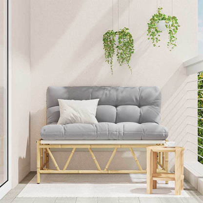 Panchina da giardino Grigio chiaro 110 x 75 x 71 cm Acciaio