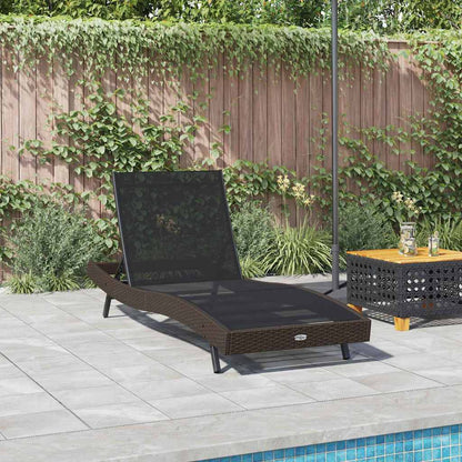 Lettino da sole 197 x 70 x 82 cm polyrattan
