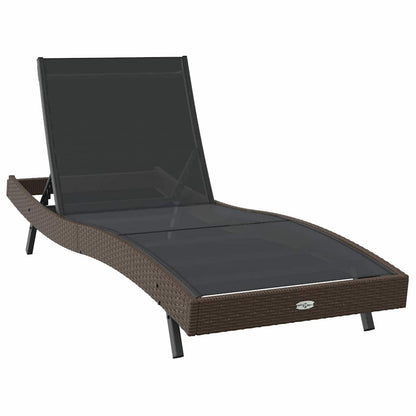 Lettino da sole 197 x 70 x 82 cm polyrattan
