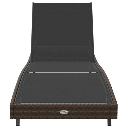 Lettino da sole 197 x 70 x 82 cm polyrattan