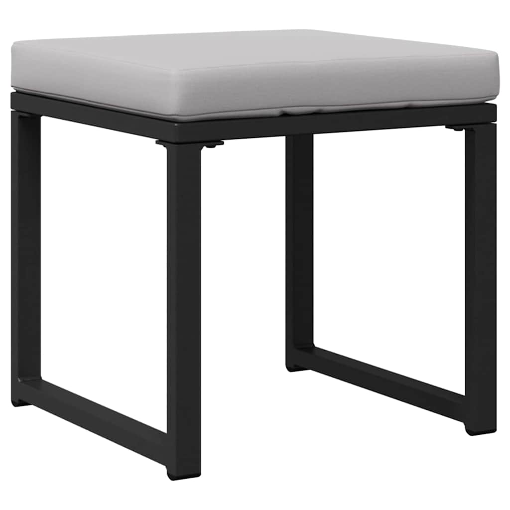 Arredamento da Giardino 4 pcs Grigio chiaro Poliestere