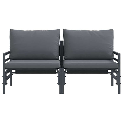Mobili da Esterno 2 pcs Antracite 80 x 80 x 71 cm Acciaio