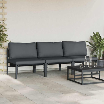 Mobili da Esterno 3 pcs Antracite 80 x 80 x 71 cm Acciaio