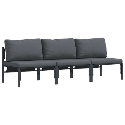 Mobili da Esterno 3 pcs Antracite 80 x 80 x 71 cm Acciaio