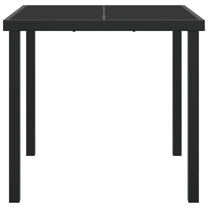 Tavolo da Giardino Nero 80 x 80 x 73 cm Metallo