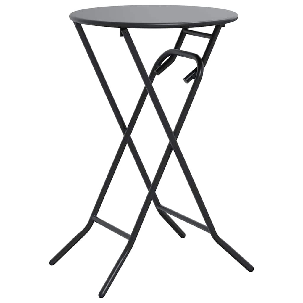 Tavolo da Giardino Antracite 50 x 50 x 72 cm Metallo