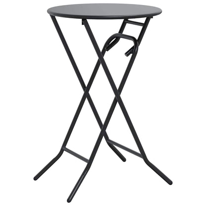 Tavolo da Giardino Antracite 50 x 50 x 72 cm Metallo