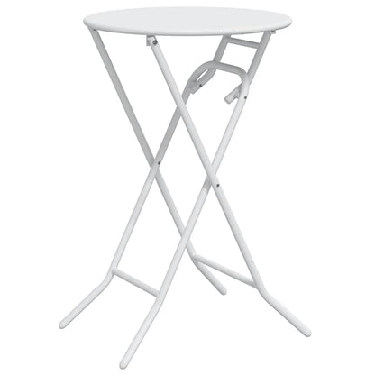 Tavolo da Giardino Bianco 50 x 50 x 72 cm Metallo