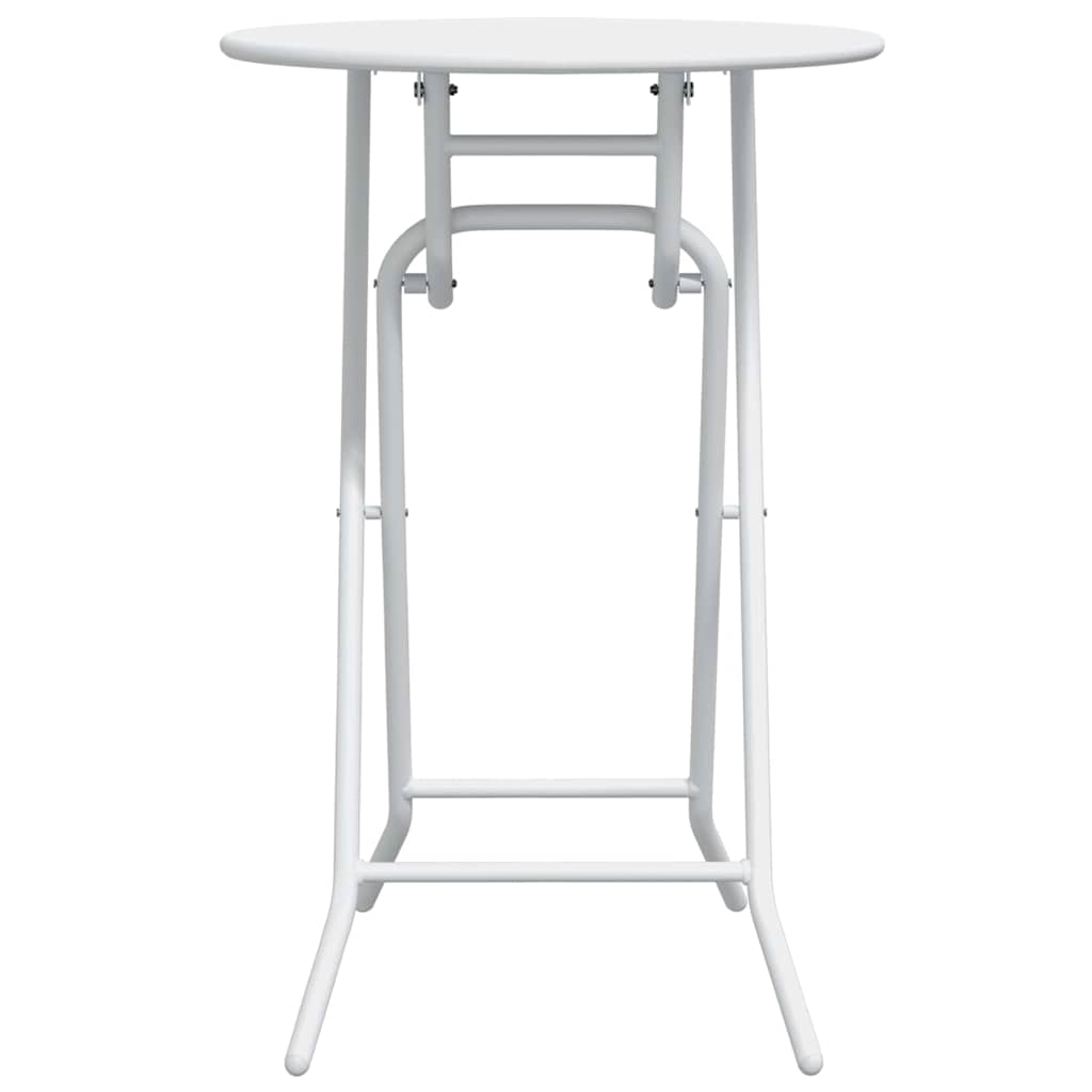 Tavolo da Giardino Bianco 50 x 50 x 72 cm Metallo