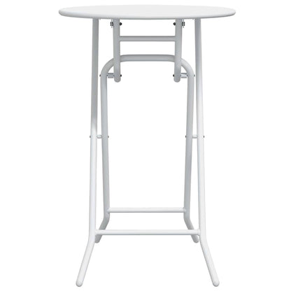 Tavolo da Giardino Bianco 50 x 50 x 72 cm Metallo