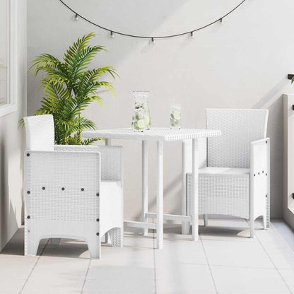 Sedia da Giardino 2 pcs Bianco 53 x 49 x 85 cm Polipropilene
