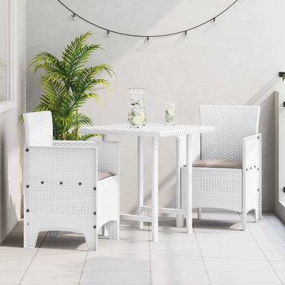 Sedia da Giardino 2 pcs Bianco 53 x 49 x 85 cm Polipropilene