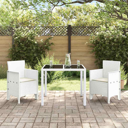 Sedia da Giardino 2 pcs Bianco 53 x 49 x 85 cm Polipropilene