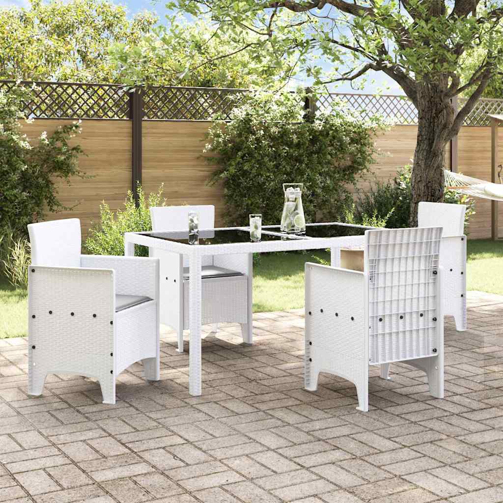Sedia da Giardino 4 pcs Bianco 53 x 49 x 85 cm Polipropilene