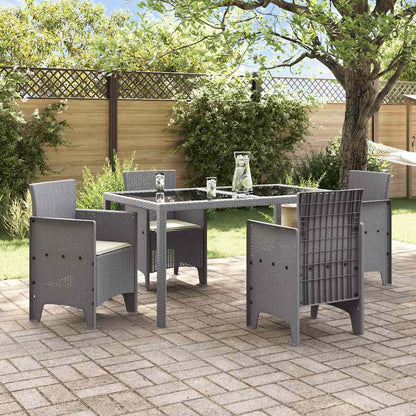 Sedia da Giardino 4 pcs Grigio chiaro 53 x 49 x 85 cm