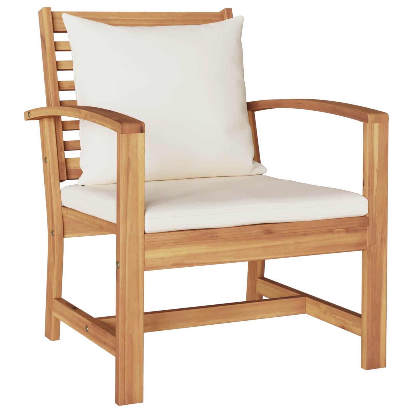 Set Divano da Giardino 5 pcs Naturale Legno di teak solido
