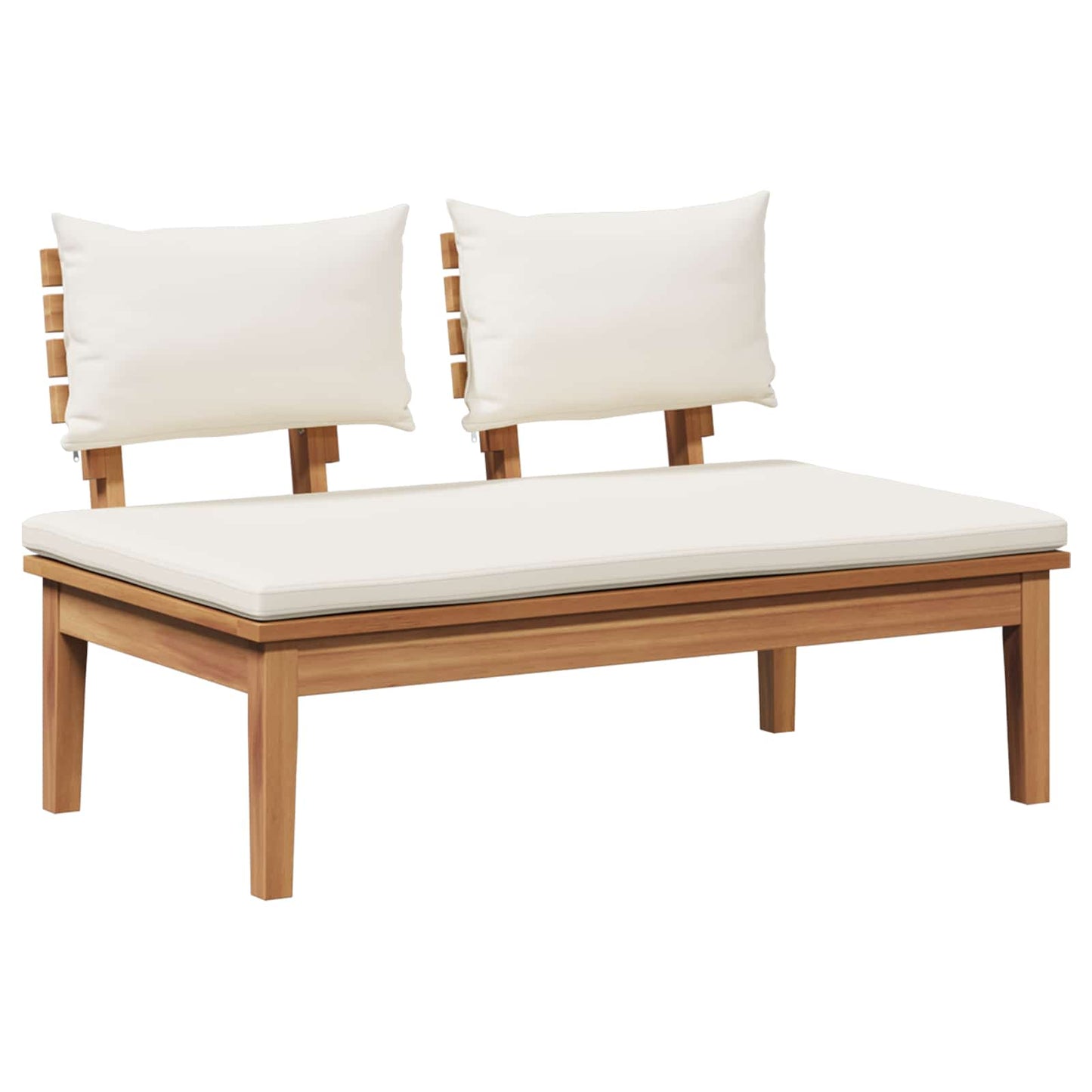 Set Divano da Giardino 3 pcs Marrone e Crema