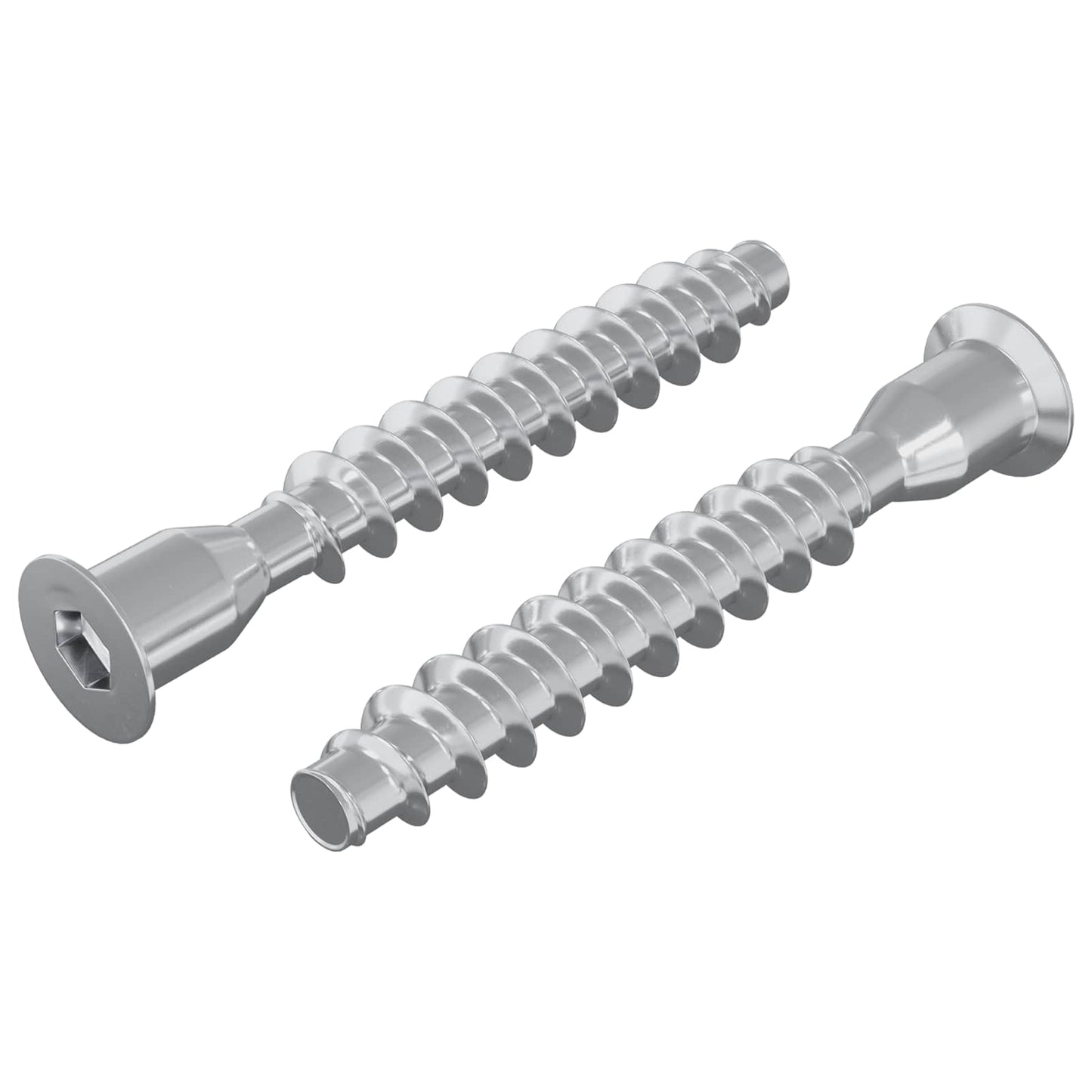 Viti confermat 2 pcs Argento Ã˜7 x 50 mm Metallo