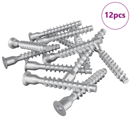 Viti confermat 12 pcs Argento Ã˜7 x 50 mm Metallo