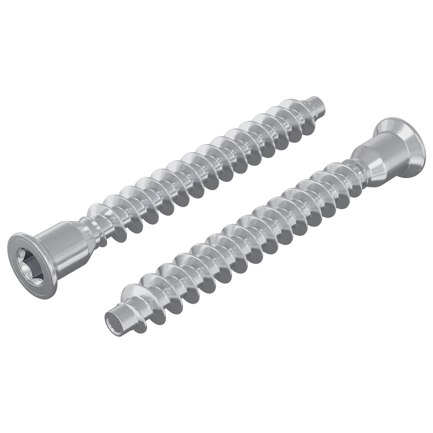 Viti confermat 2 pcs Argento Ã˜7 x 58 mm Metallo