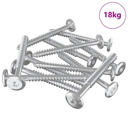 Viti in Legno 1350 pcs Argento Acciaio