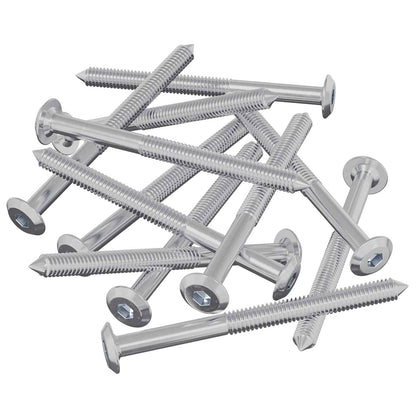 Viti per mobili 1200 pcs Argento Acciaio