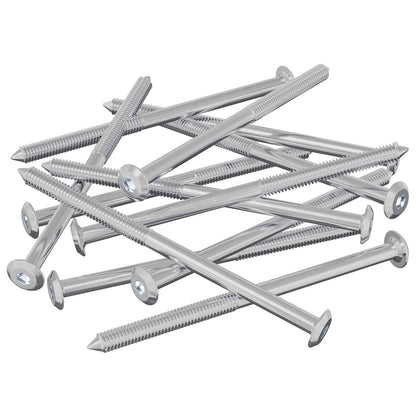 Viti per mobili 1000 pcs Argento Acciaio