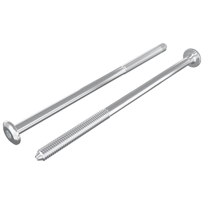Viti per mobili 2 pcs Argento M6 x 120 mm Acciaio