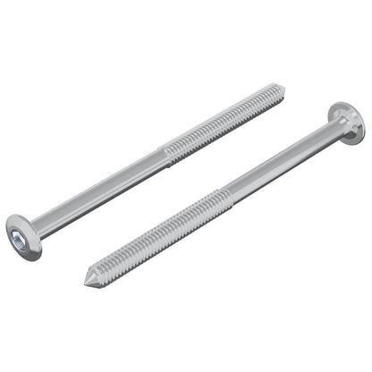 Vite 2 pcs Argento M6 x 85 mm Acciaio