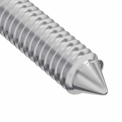 Vite 2 pcs Argento M6 x 100 mm Acciaio