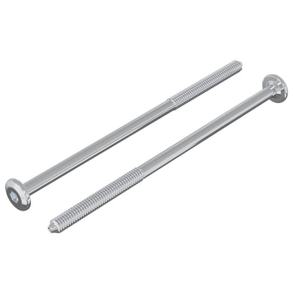 Vite 2 pcs Argento M6 x 120 mm Acciaio