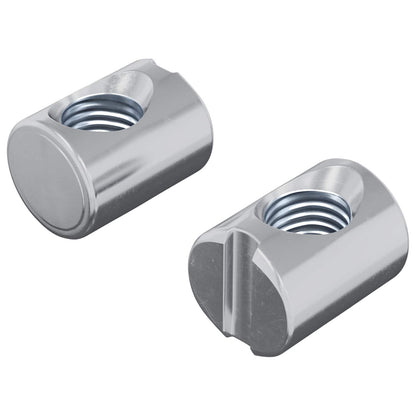 Dadi a tamburo 2 pcs Argento M6 x 13 mm Metallo