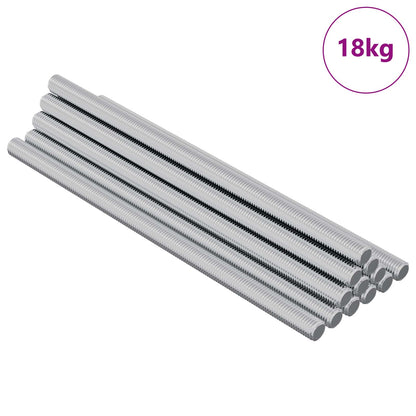 Asta Filettata 900 pcs Argento Acciaio