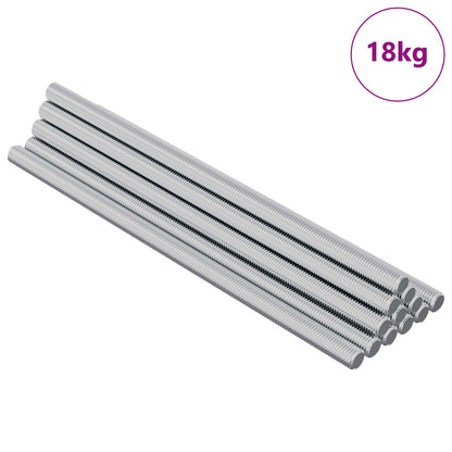 Asta Filettata 800 pcs Argento Acciaio