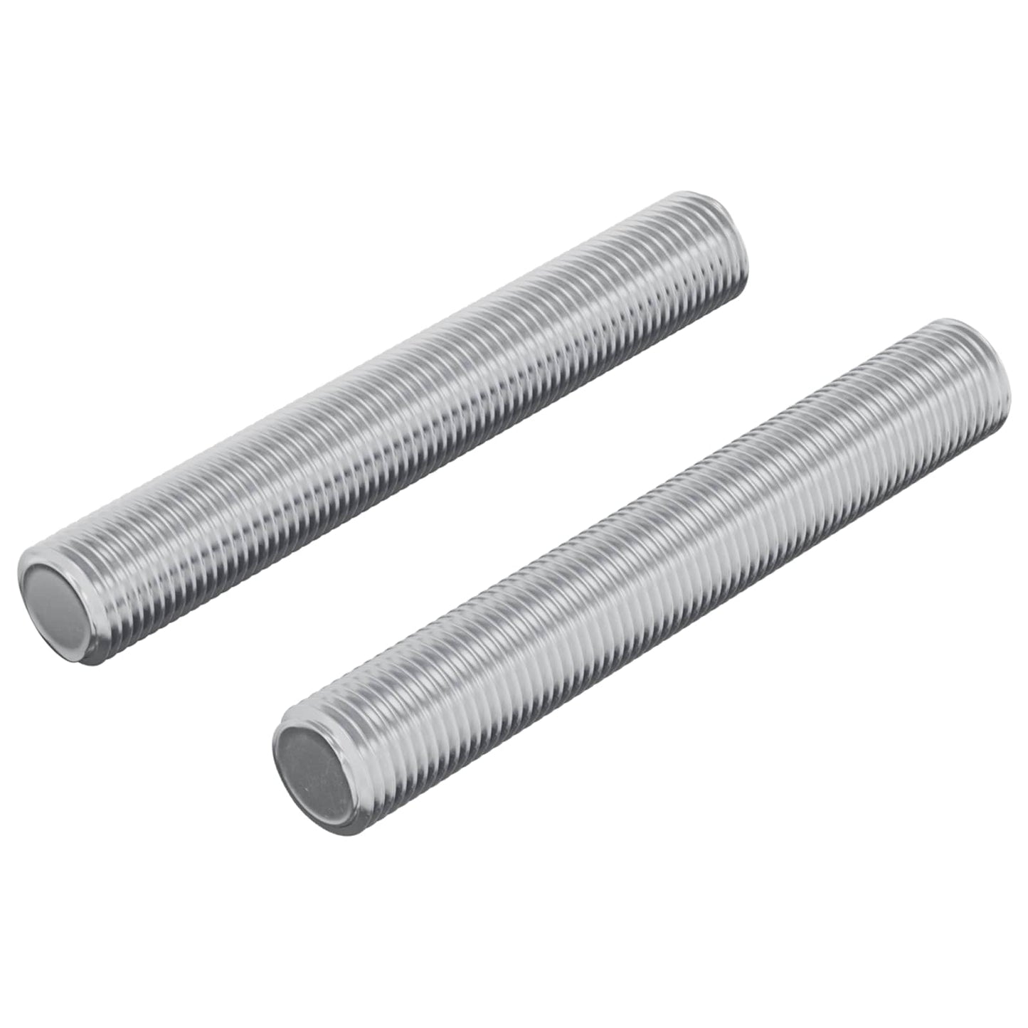 Asta Filettata 2 pcs Argento 8 x 55 mm Acciaio