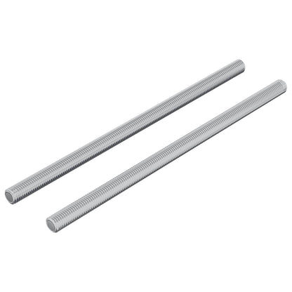 Barre filettate 2 pcs Argento M6 x 120 mm Metallo
