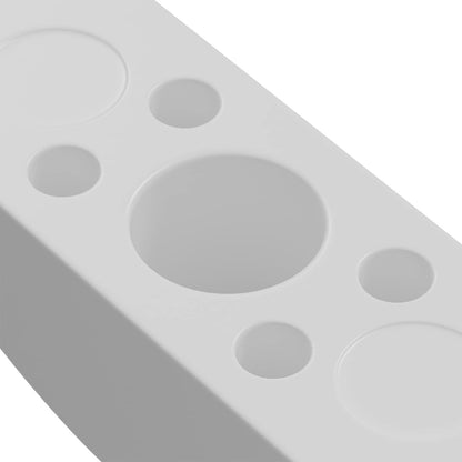 Dado a mezzaluna 12 pcs Bianco M6 Polipropilene